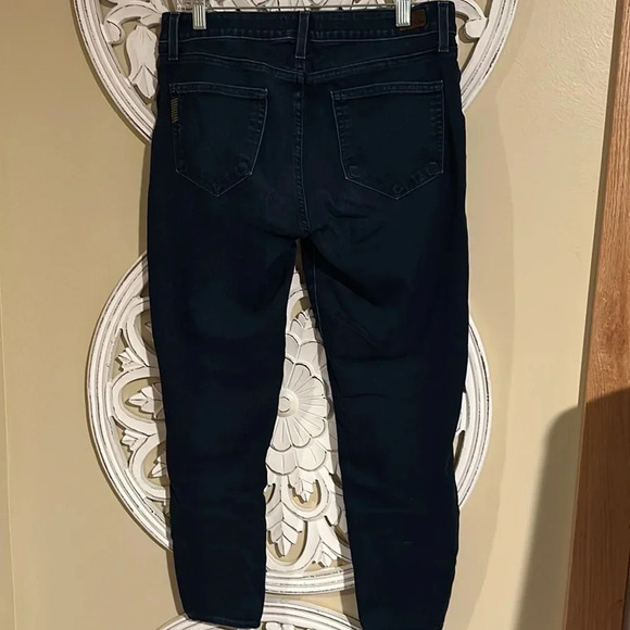 Paige Verdugo Crop Denim Jeans Size 30 Dark Wash - Picture 3 of 10